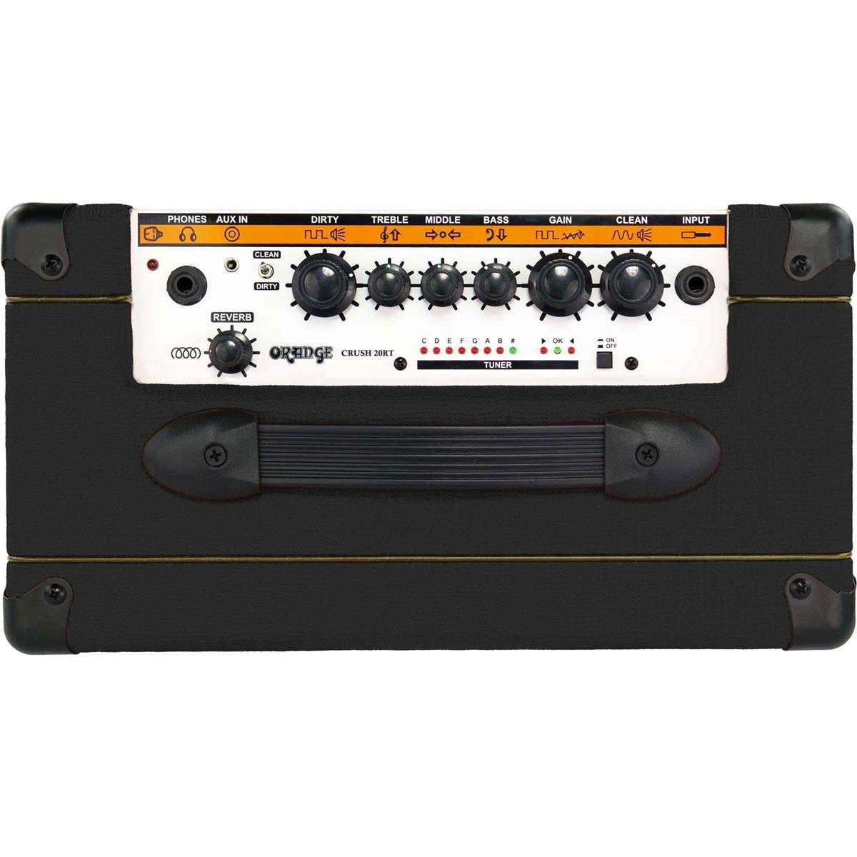 Orange Crush 20Rt 20W 8'' 2 Channel Guitar Amplifier And Speaker Combo, Black